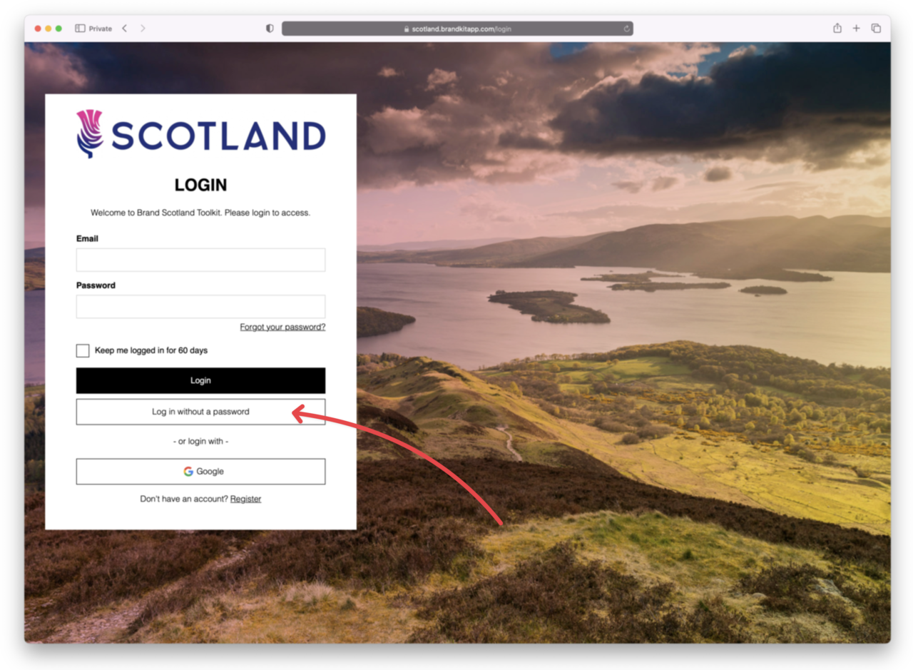 Passwordless Login | Brandkit