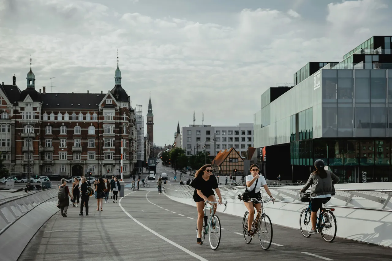 Cycling across Copenhagen's newest bridge. Photo by Febiyan via Unsplash.com