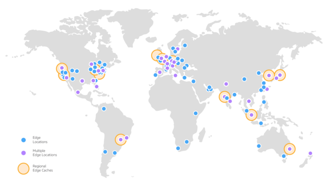 AWS Cloudfront Coverage Map