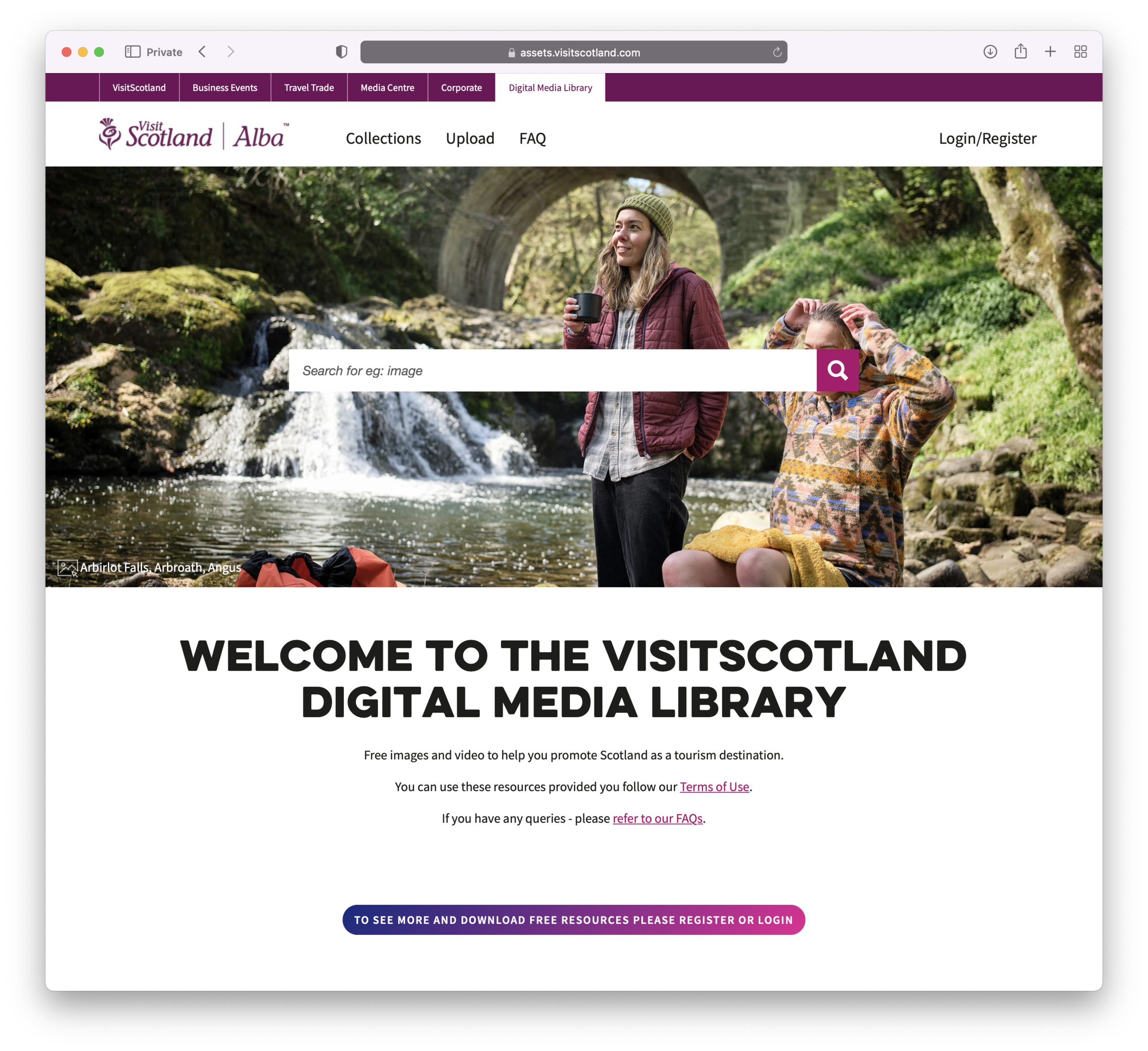 Screenshot Safari Portal  VisitScotland Digital Media Library at2022-08-18 at 09.38.02@2x
