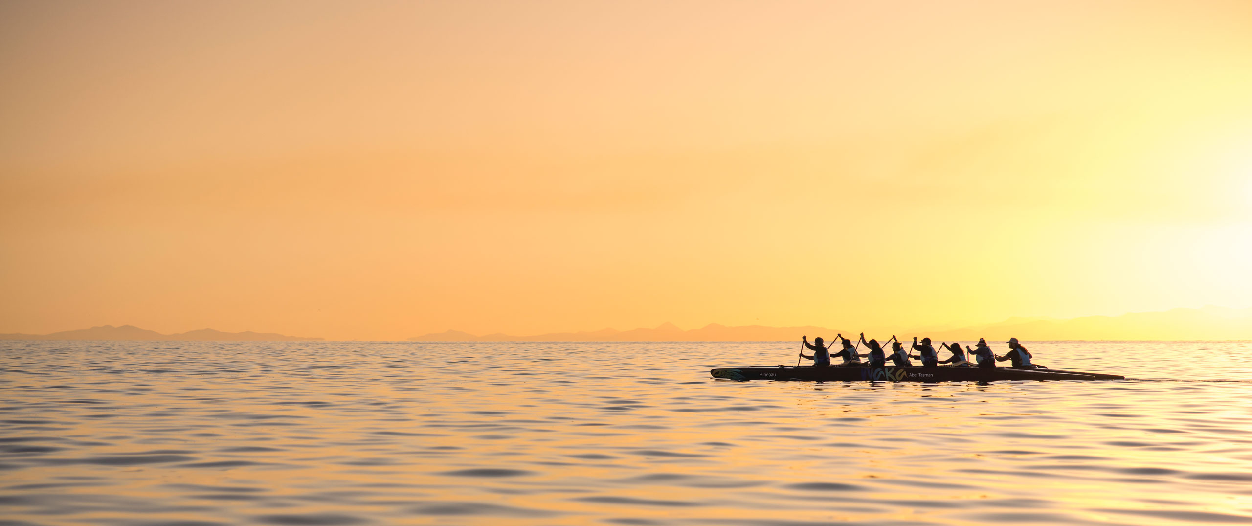 Photo of canoe in NZ