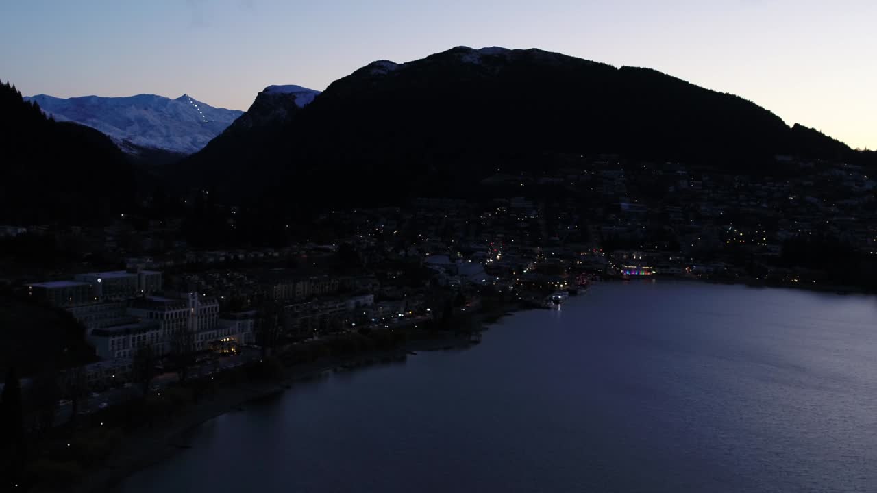 Queenstown Drone Aerials Sunrise Lake Whakatipu