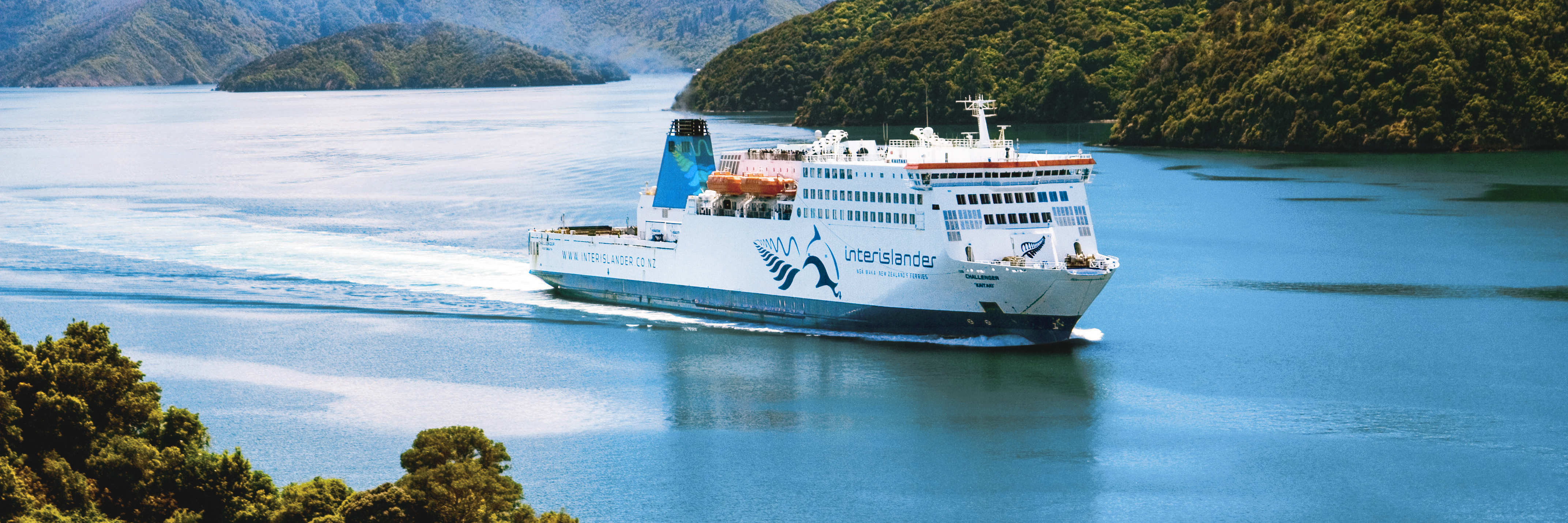 Interislander - Kaitaki in Marlborough Sounds